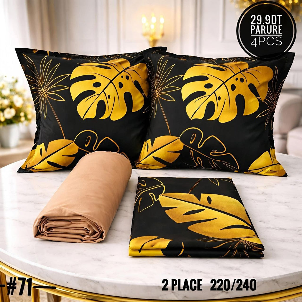 Parure Drap Housse 100% Coton 4 Pcs