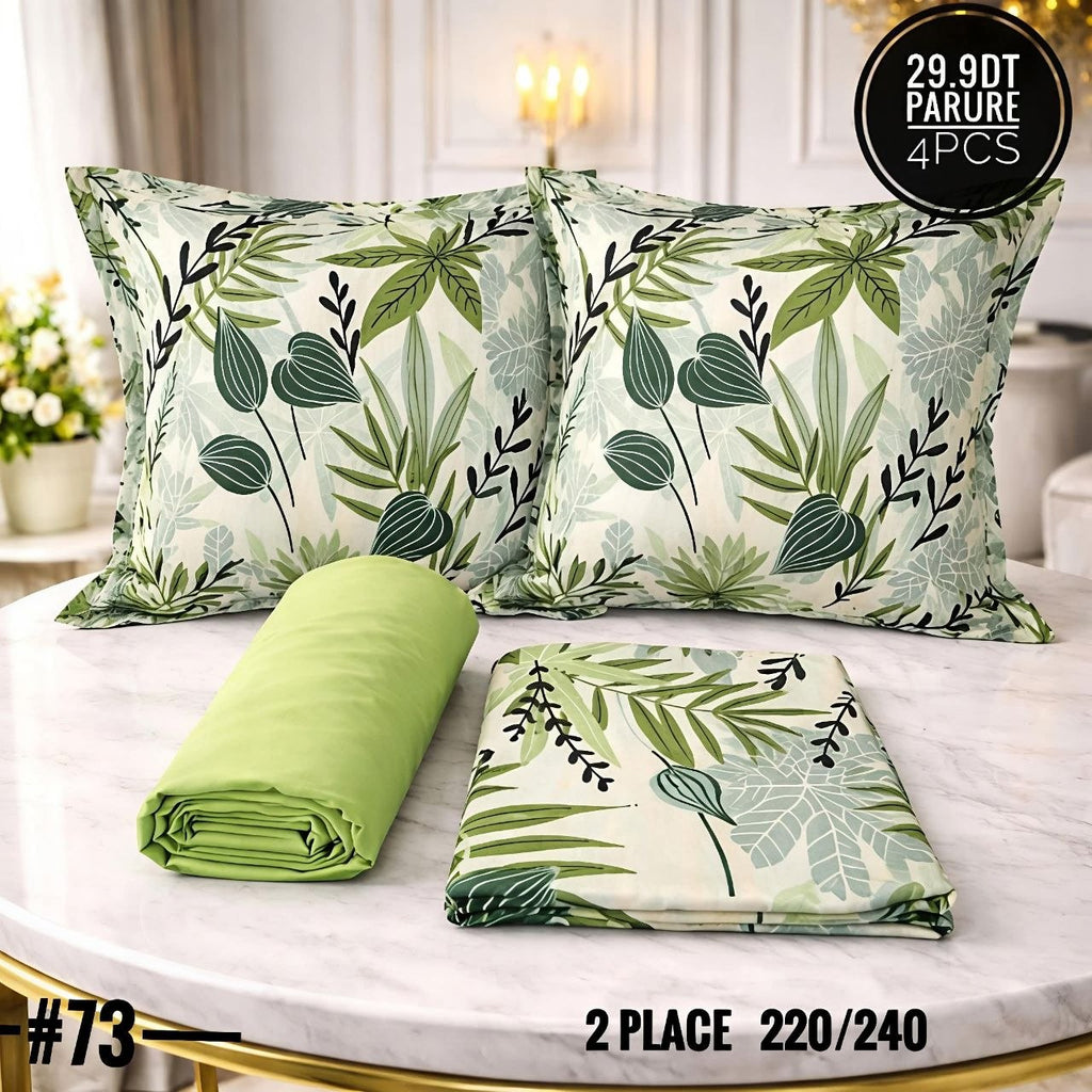 Parure Drap Housse 100% Coton 4 Pcs