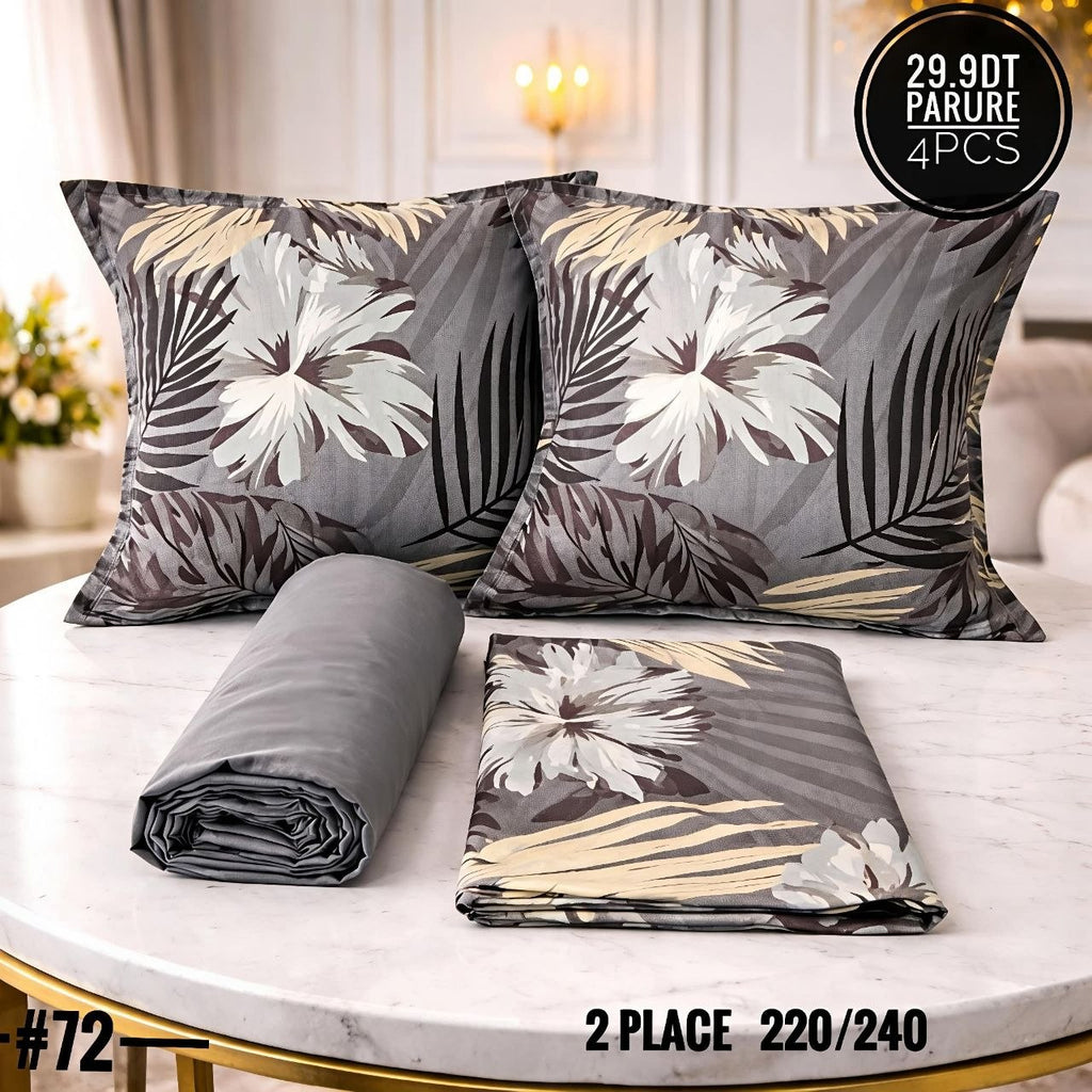 Parure Drap Housse 100% Coton 4 Pcs