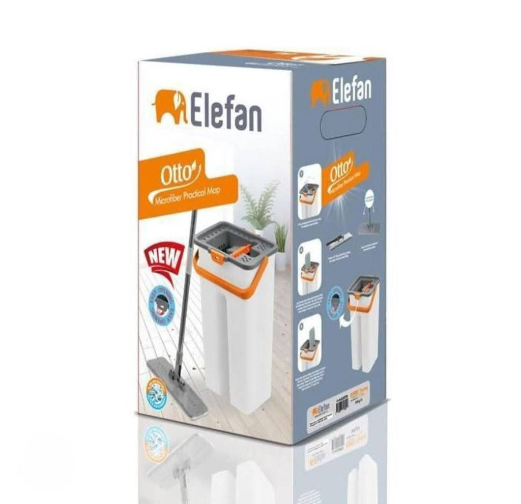 Balai serpillière plat Elefan Otto avec seau double compartiment