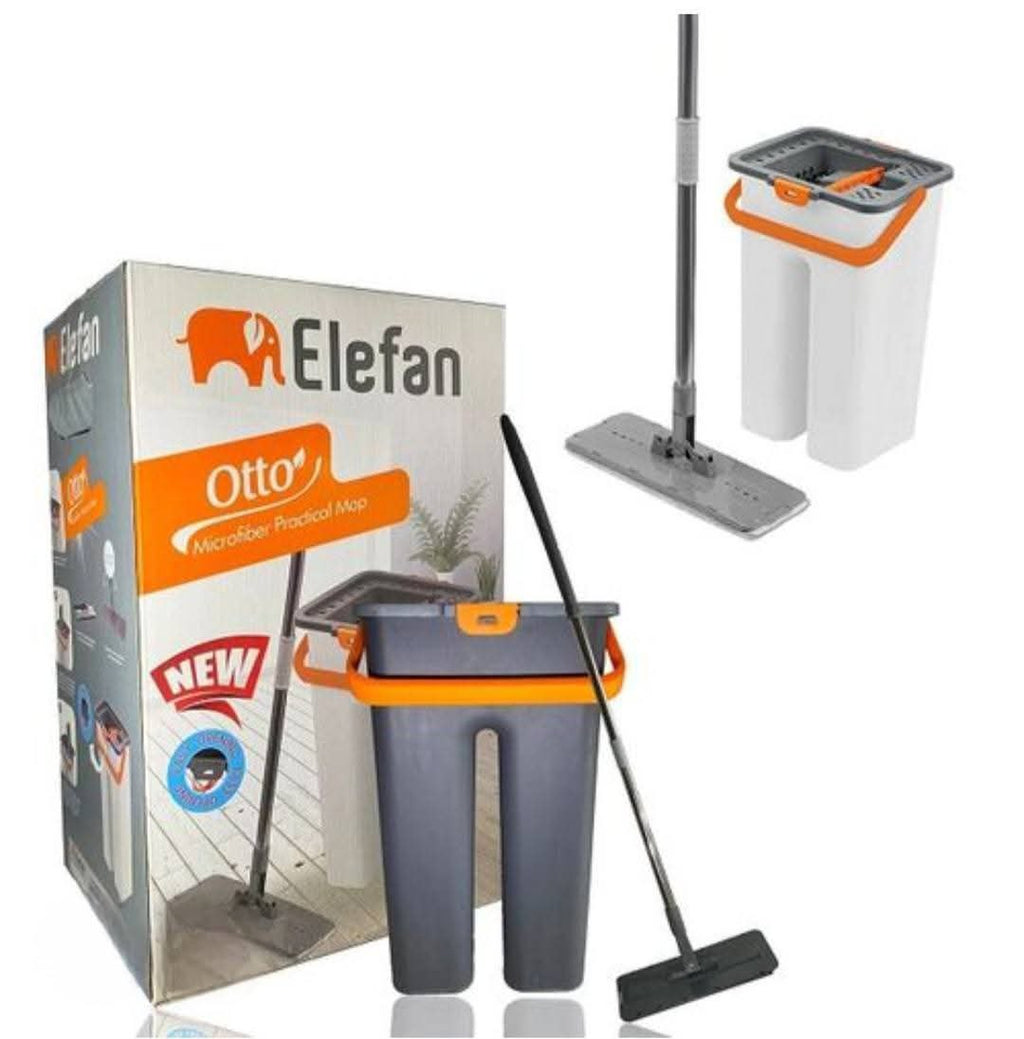 Balai serpillière plat Elefan Otto avec seau double compartiment