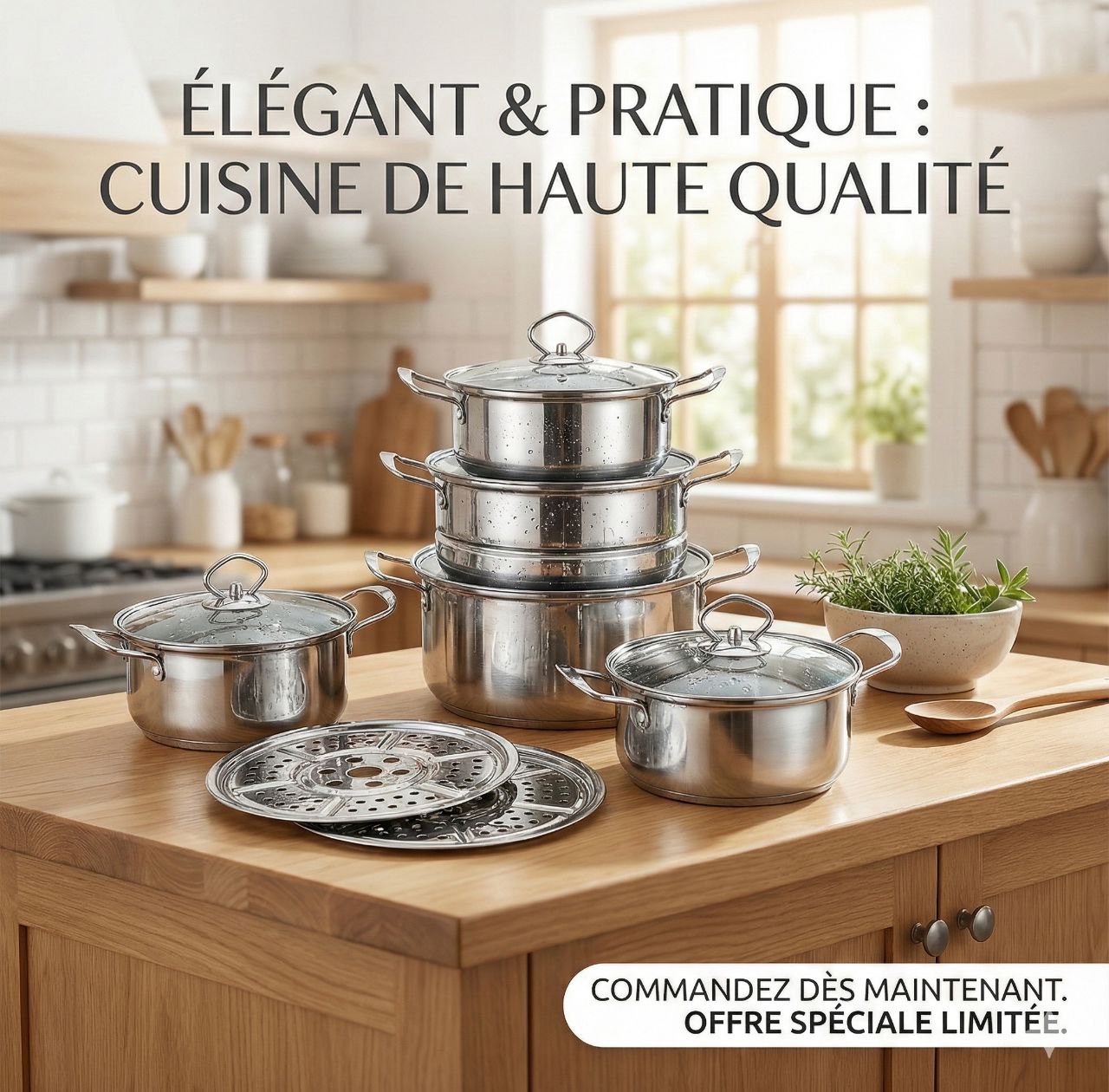 🔥 Batterie de cuisine 12pcs