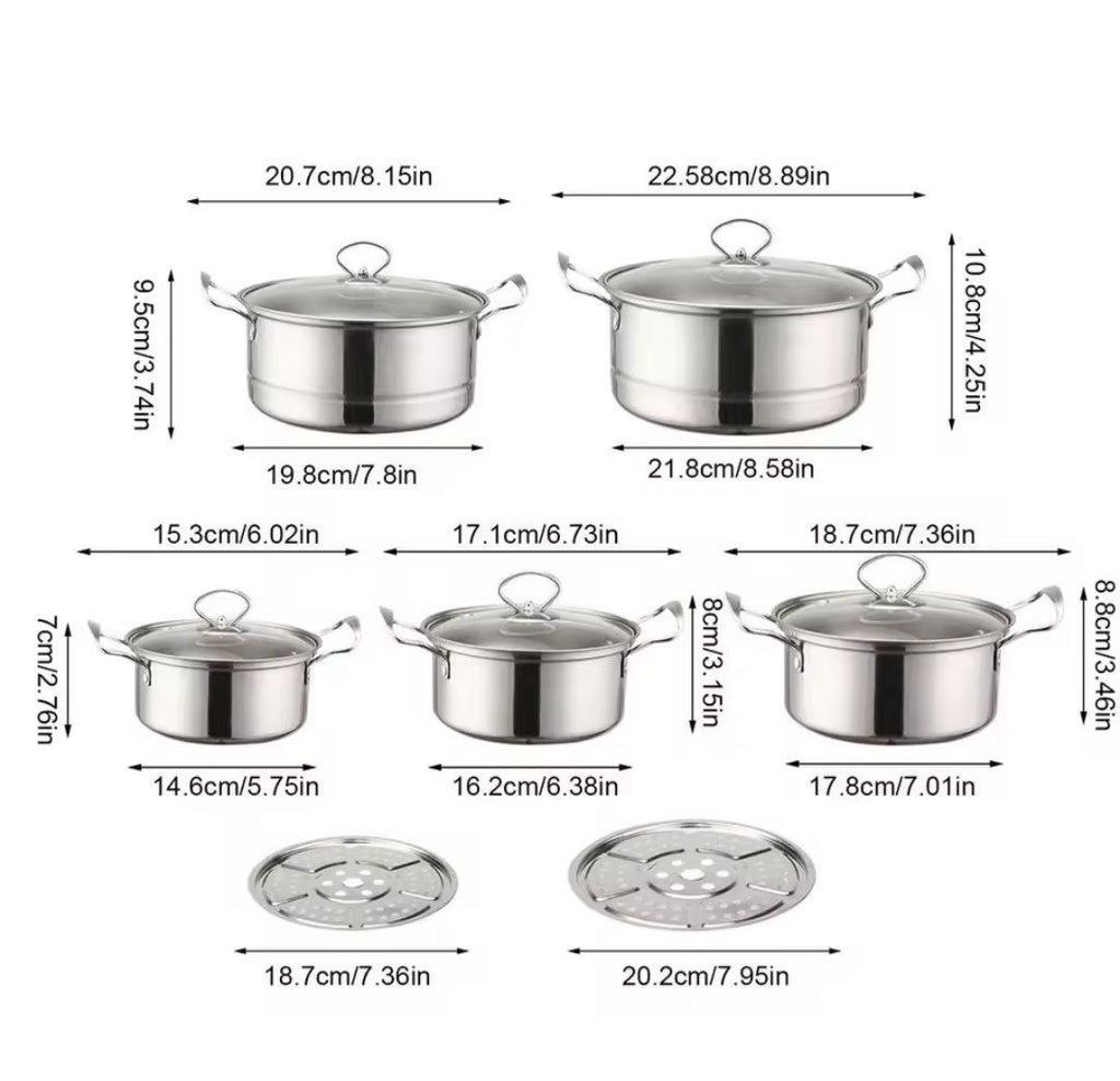 🔥 Batterie de cuisine 12pcs