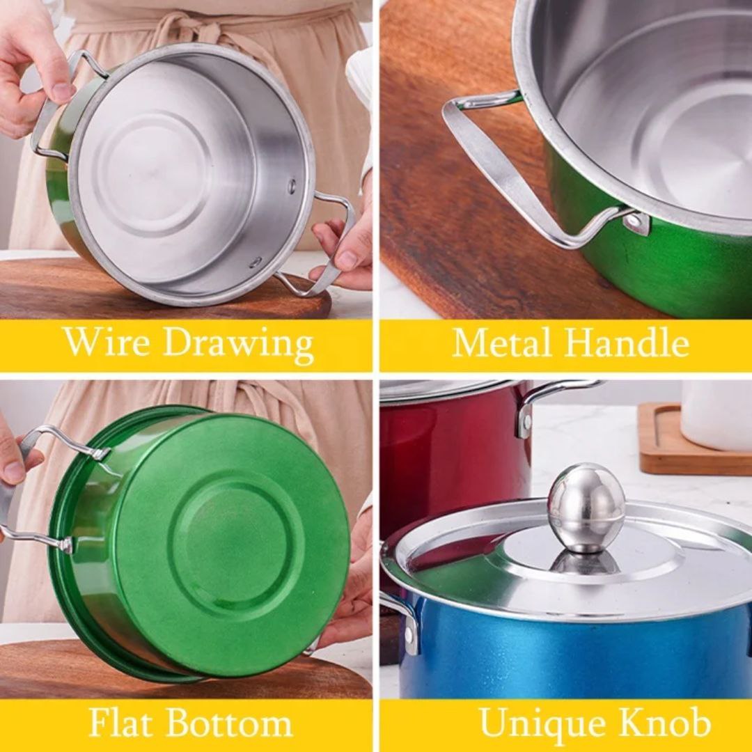 Set 3 Faitous Inox Colores 6 PCs