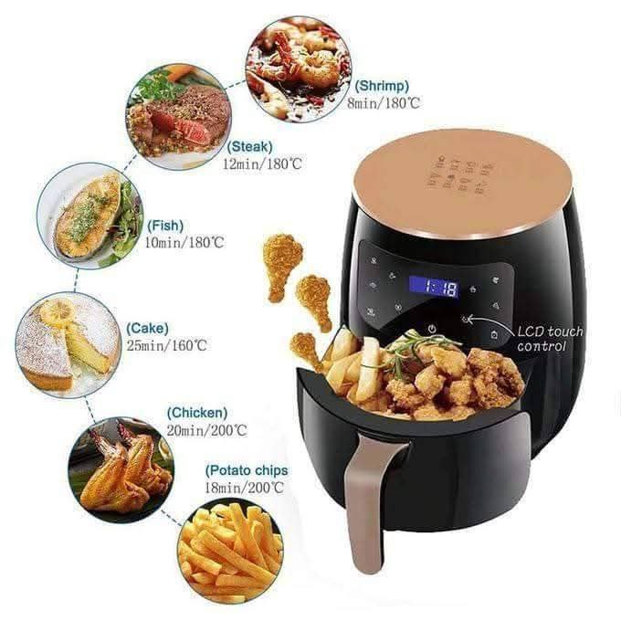 🍟 Air Fryer – Qualité Allemande 🇩🇪 2400w 6 Litre
