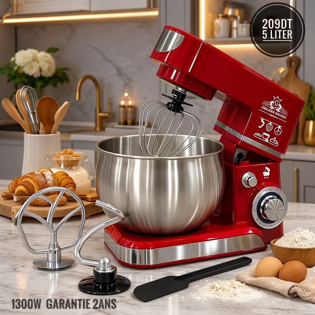 Robot Pâtissier 5L – 1300W GoldenHouse