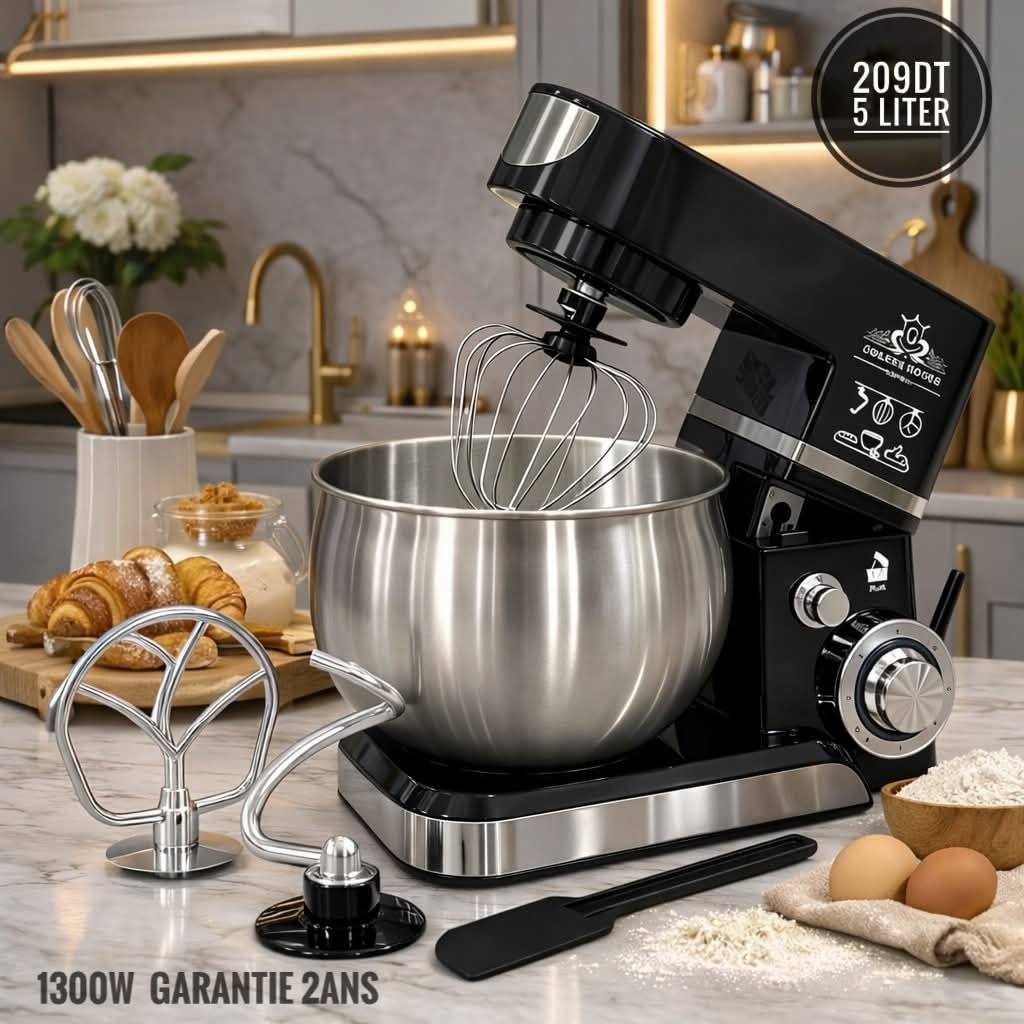 Robot Pâtissier 5L – 1300W GoldenHouse