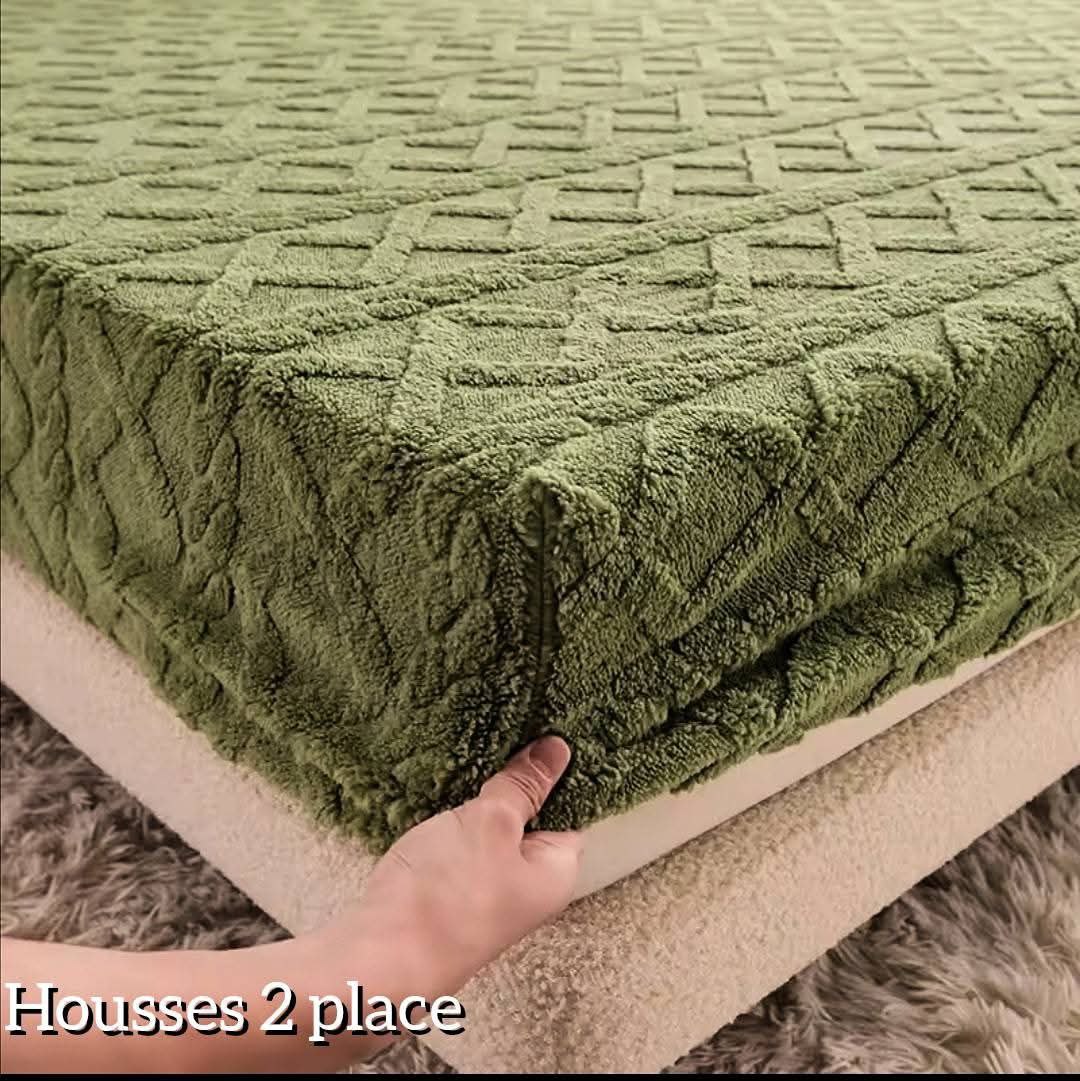 Housse de Lit Zigzag Aloucha – 210 × 230 cm