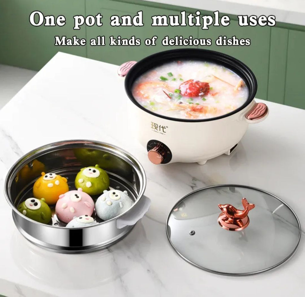 🍲 طنجرة كهربائية متعددة الاستعمالات مع كِسْكَاس إنوكس