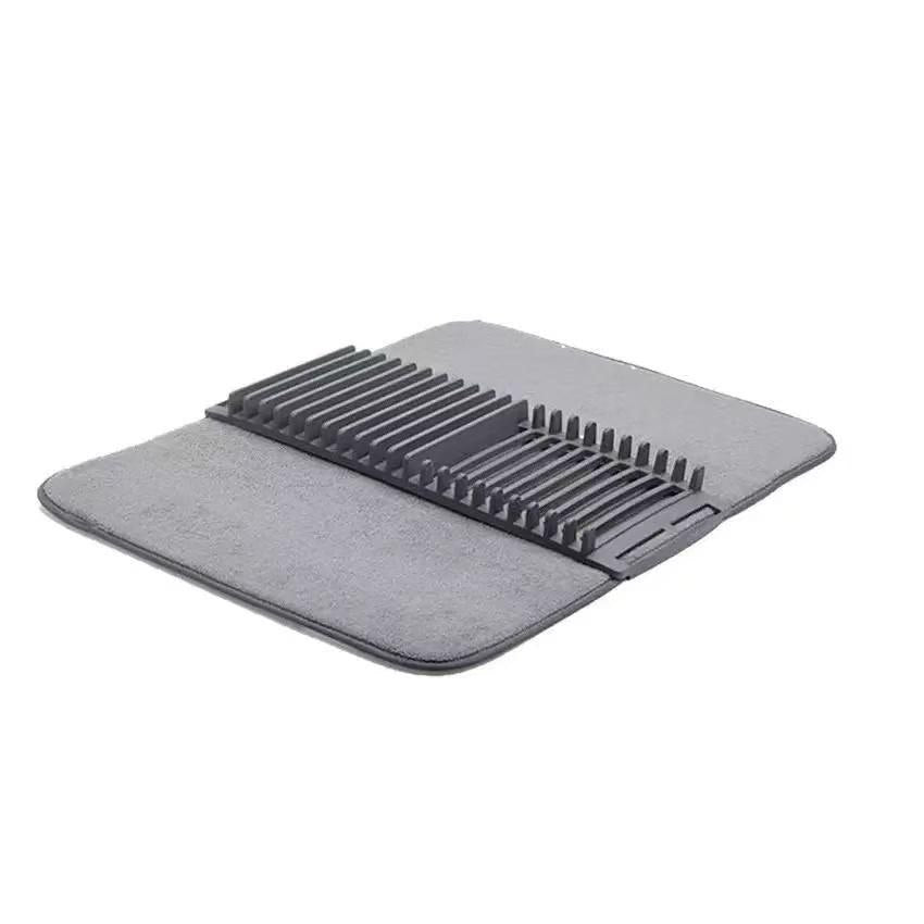🍽️ Égouttoir Pliable avec Tapis Microfibre