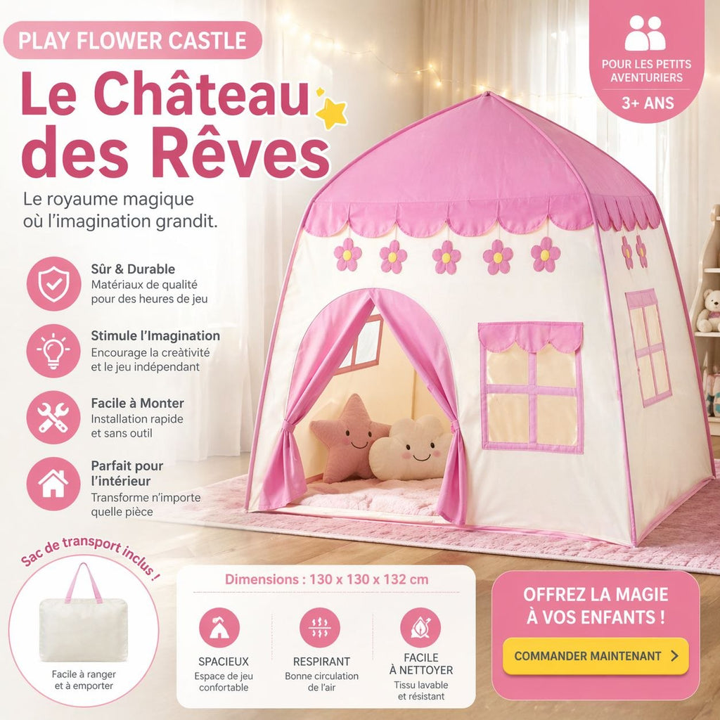 Tente Château Enfant – Univers Féérique