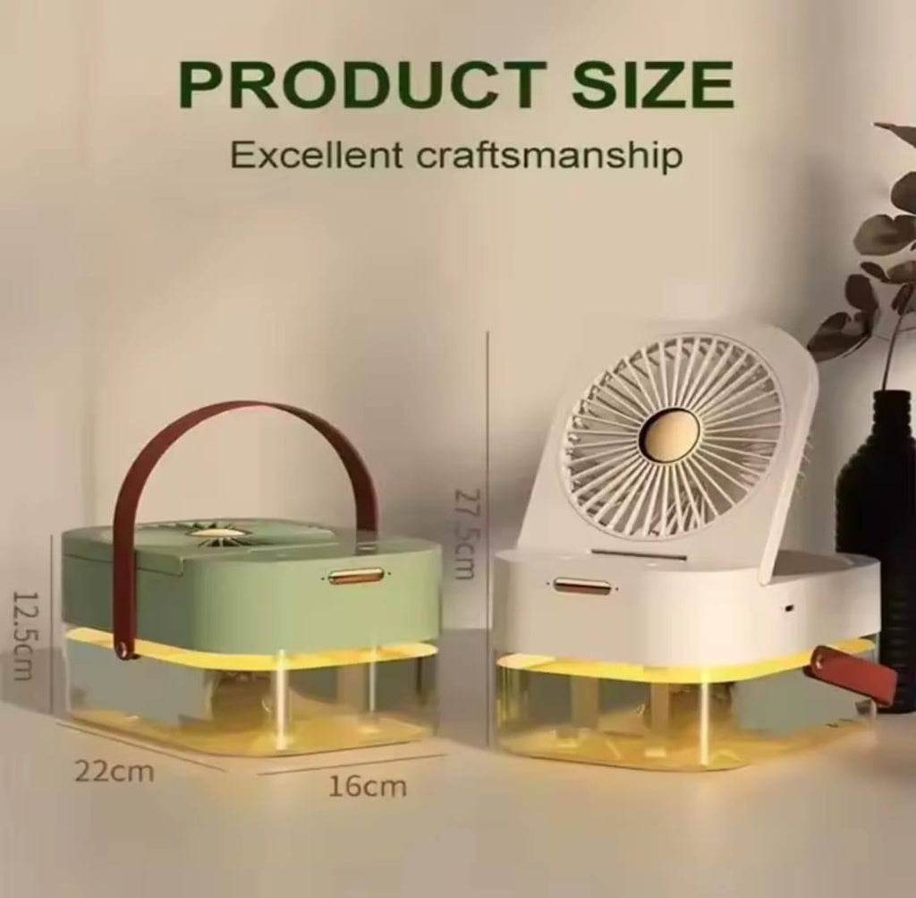 Ventilateur Portable 2-en-1 avec Humidificateur