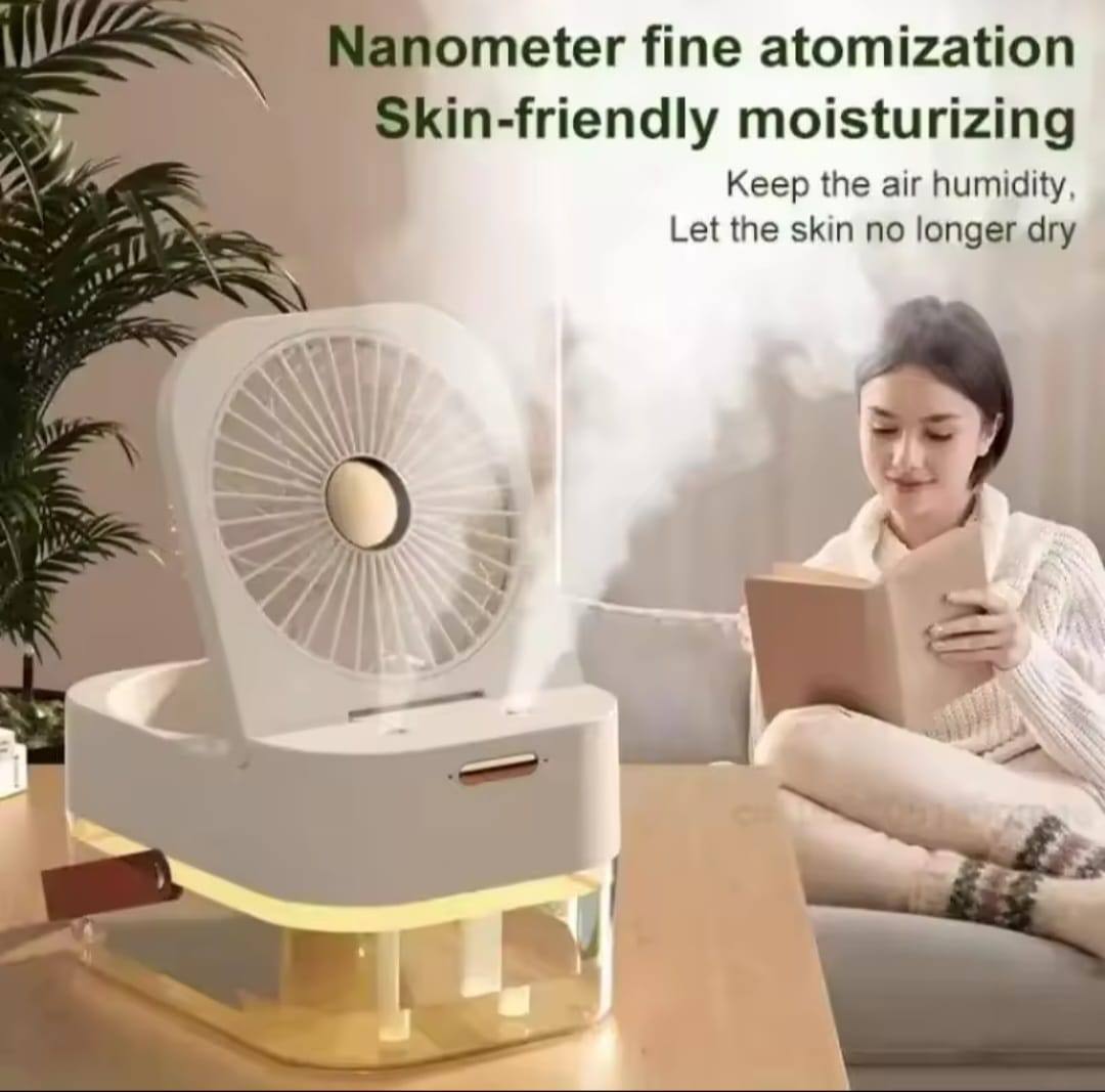 Ventilateur Portable 2-en-1 avec Humidificateur