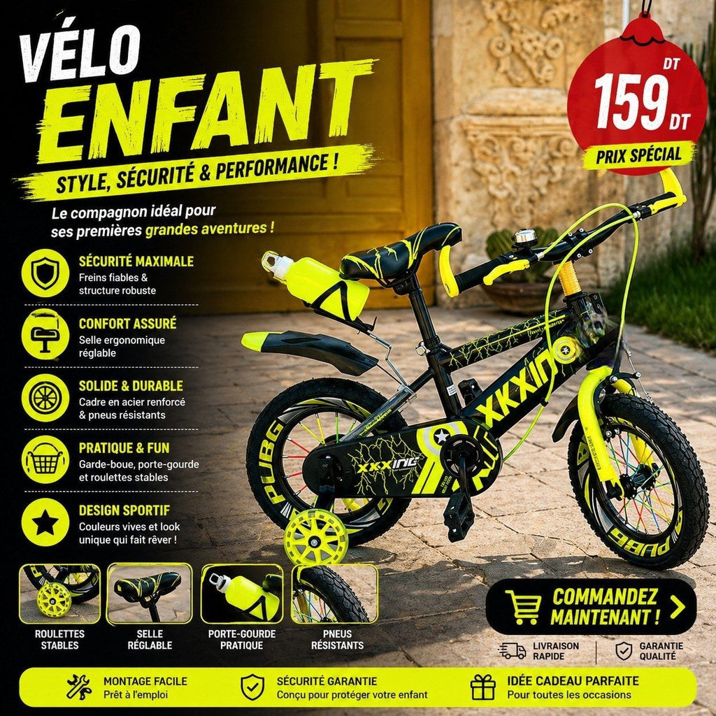 Vélo Enfant sécurité  confort