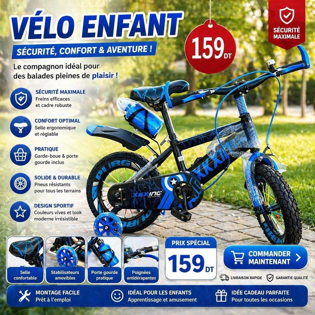 Vélo Enfant sécurité  confort