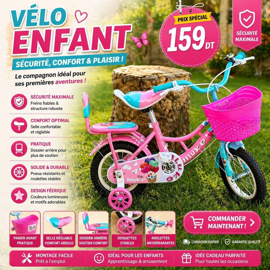 Vélo Enfant sécurité  confort