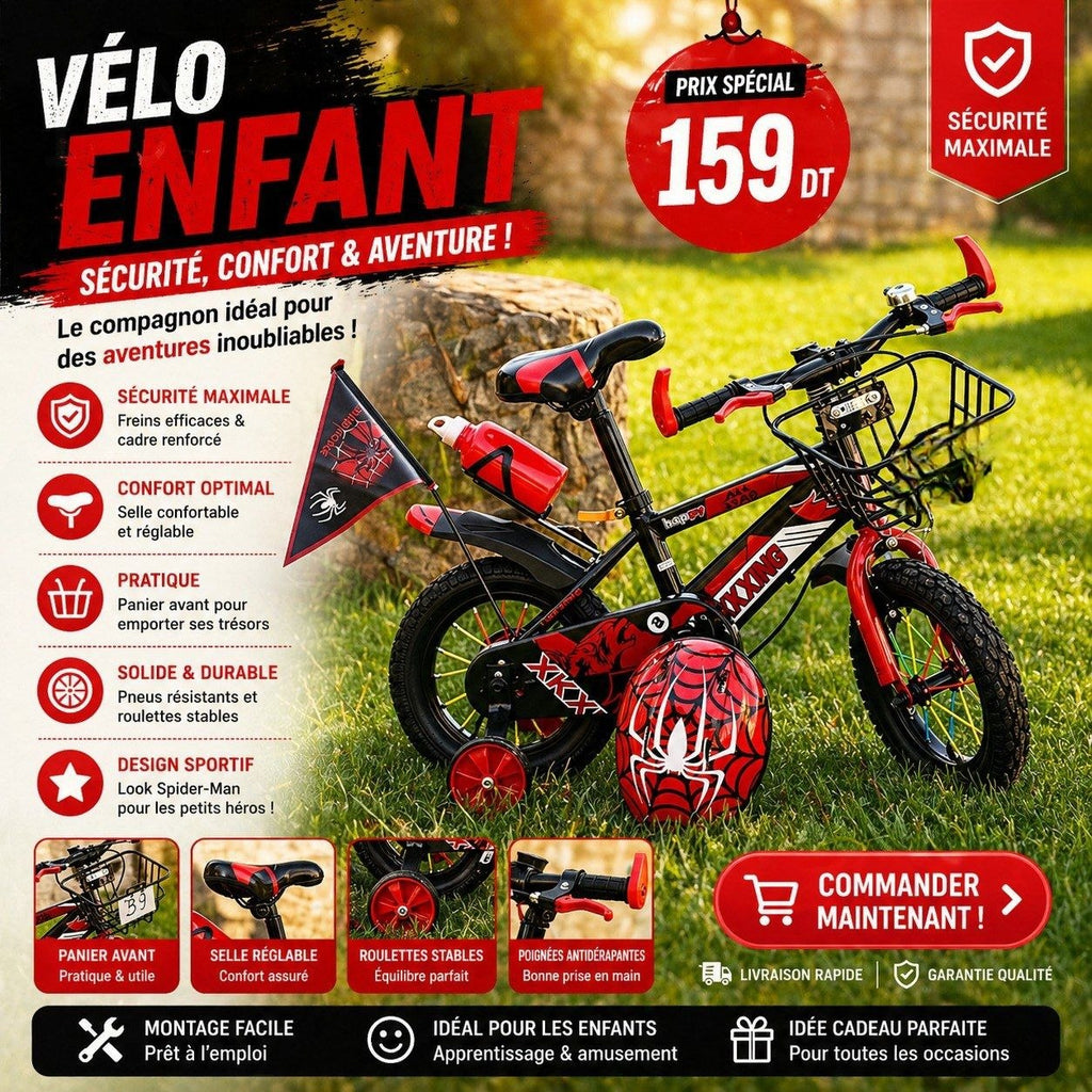 Vélo Enfant sécurité  confort