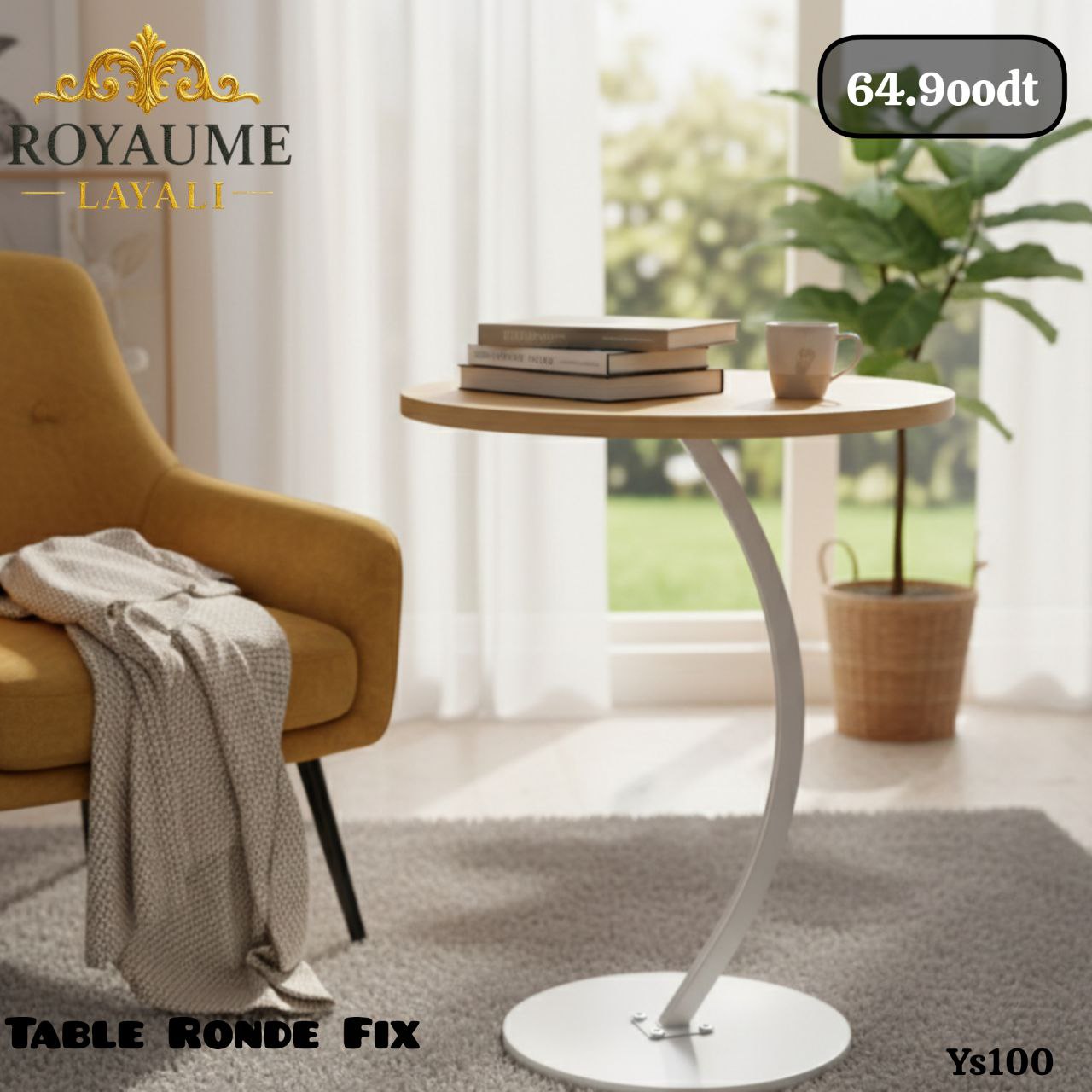 Table d’appoint Rond Fix