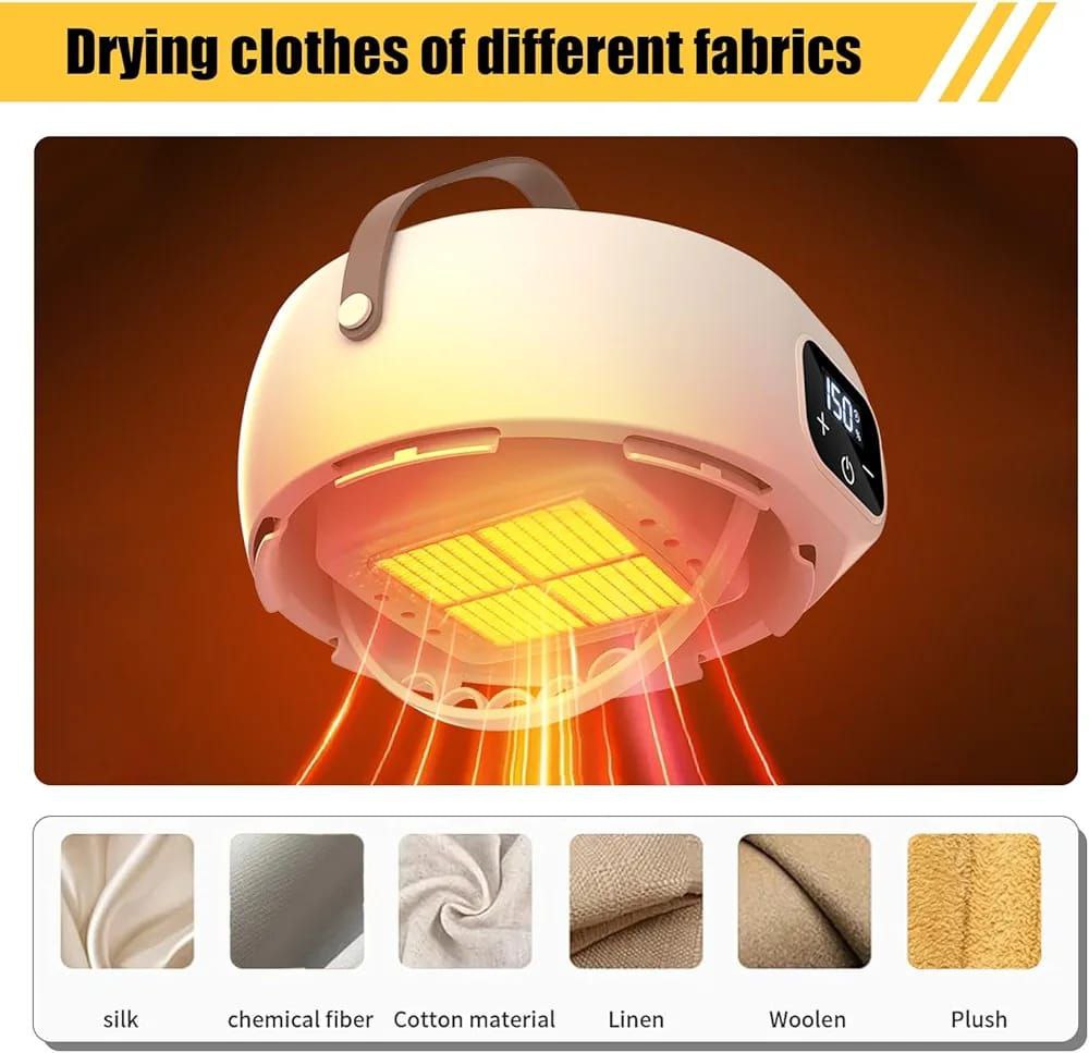 Séchoir Électrique Intelligent Portable – Sèche-Linge Rapide 360°