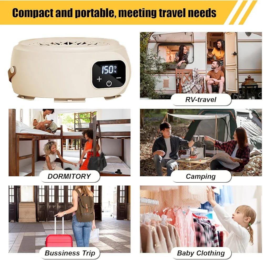 Séchoir Électrique Intelligent Portable – Sèche-Linge Rapide 360°