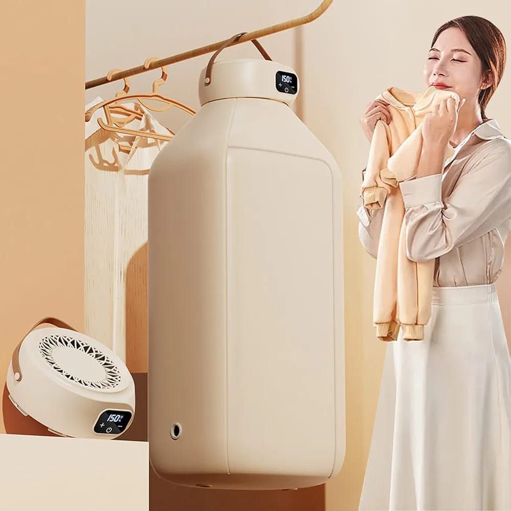 Séchoir Électrique Intelligent Portable – Sèche-Linge Rapide 360°
