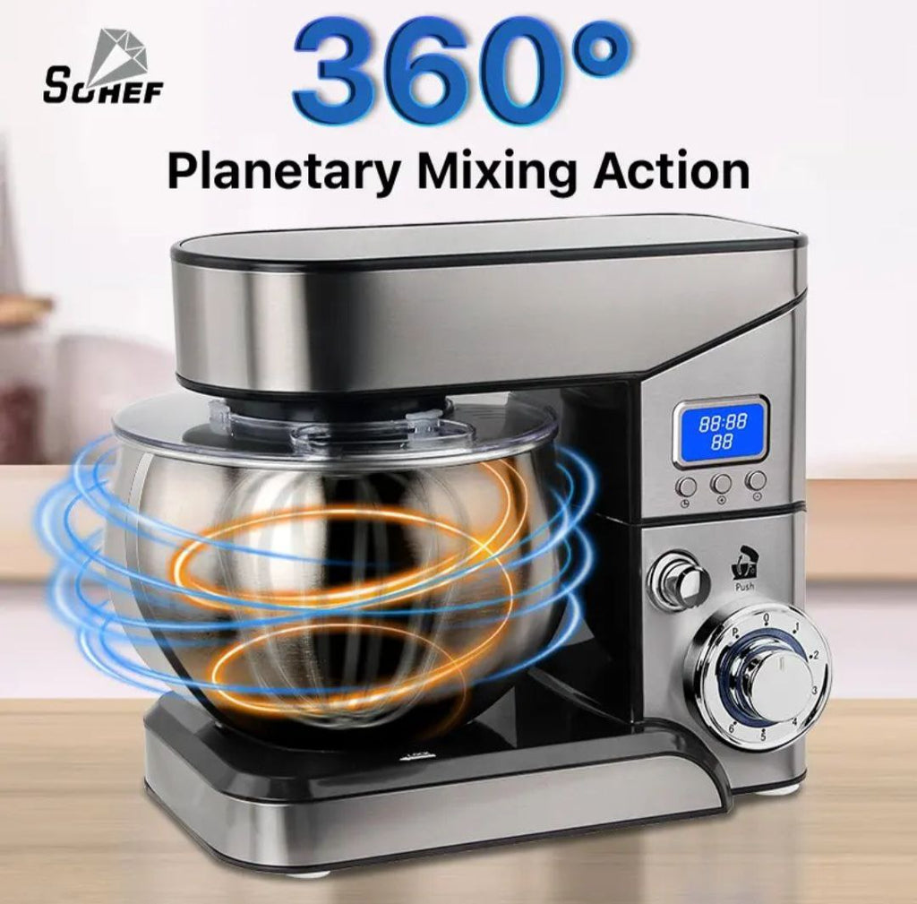 Robot Pétrin Multifonction – Batteur Professionnel 360° | 1300W