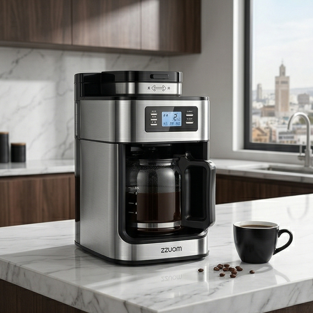 Cafetiere 2 en 1 Zzoum  ترحي البن وتعمل بيه قهوة