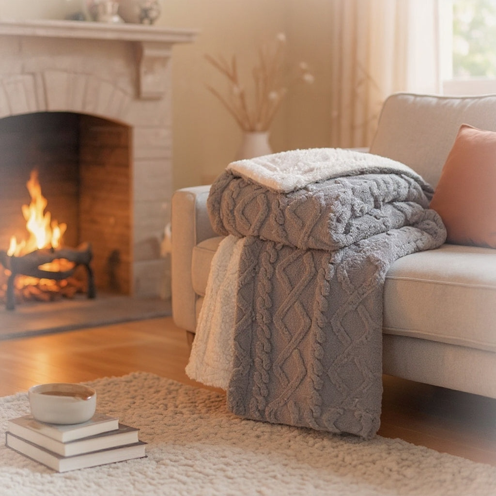 Plaid Jakar  علوشة Double Face  220x240