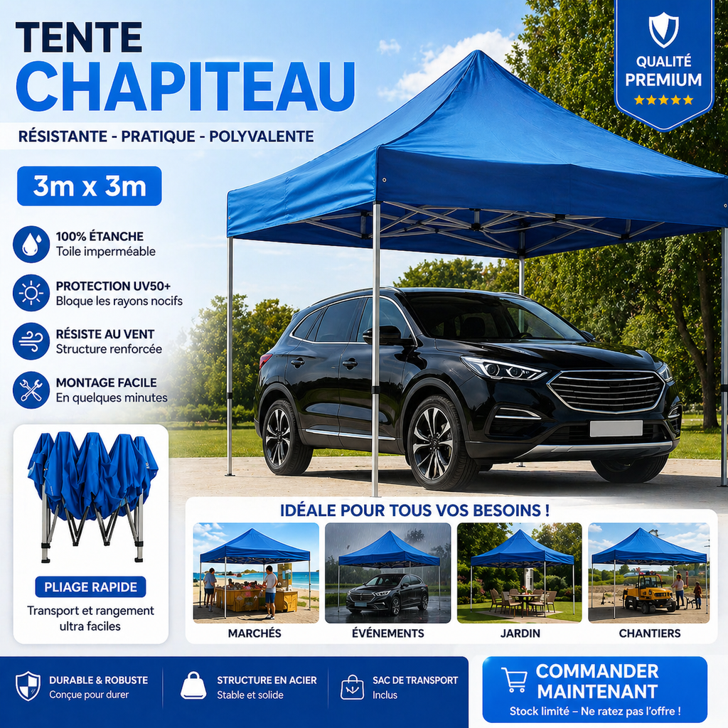 Tente Chapiteau 3x3m