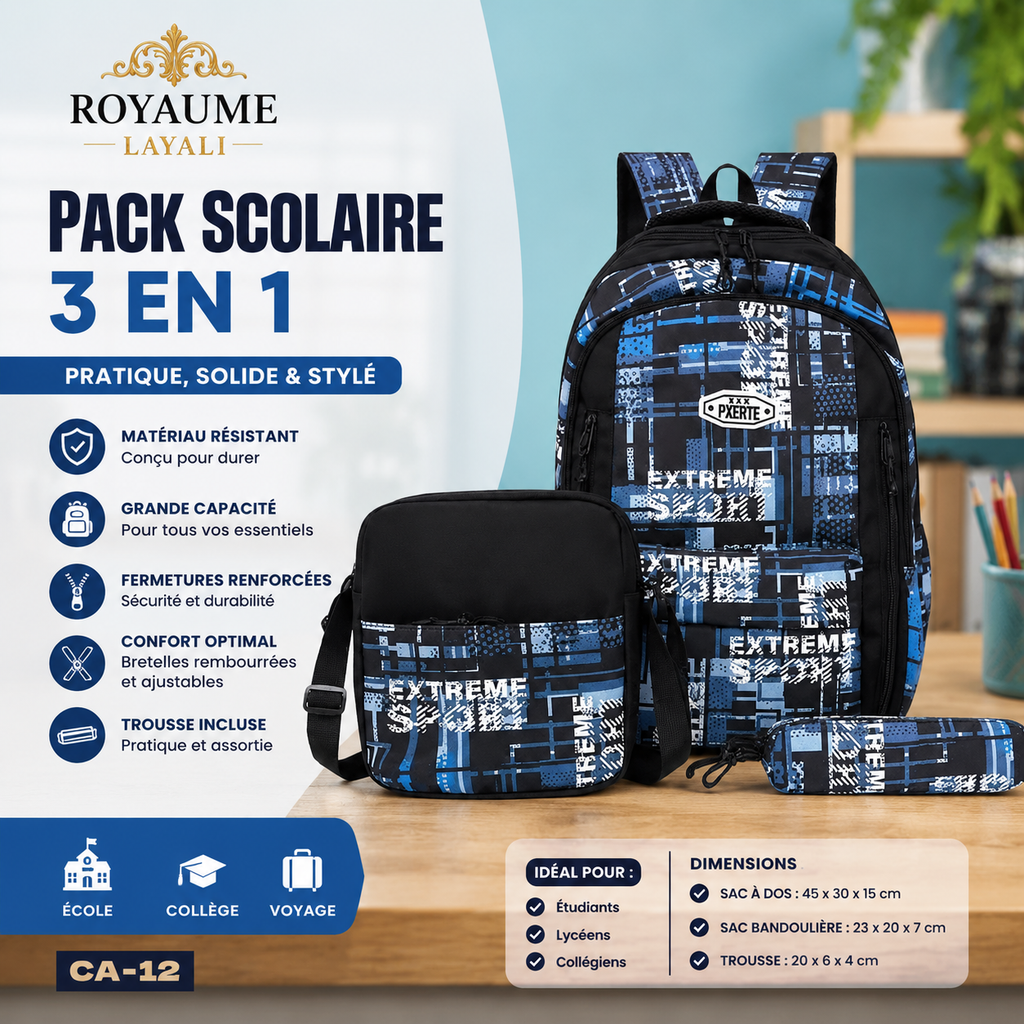 Collection Sacs à Dos Scolaires — Promotion Limitée