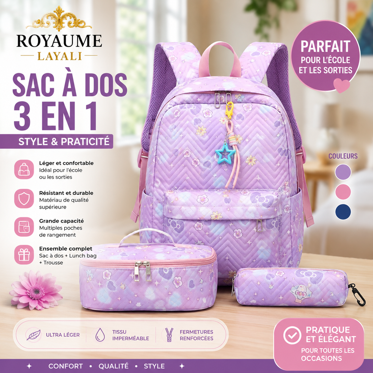 Collection Sacs à Dos Scolaires — Promotion Limitée