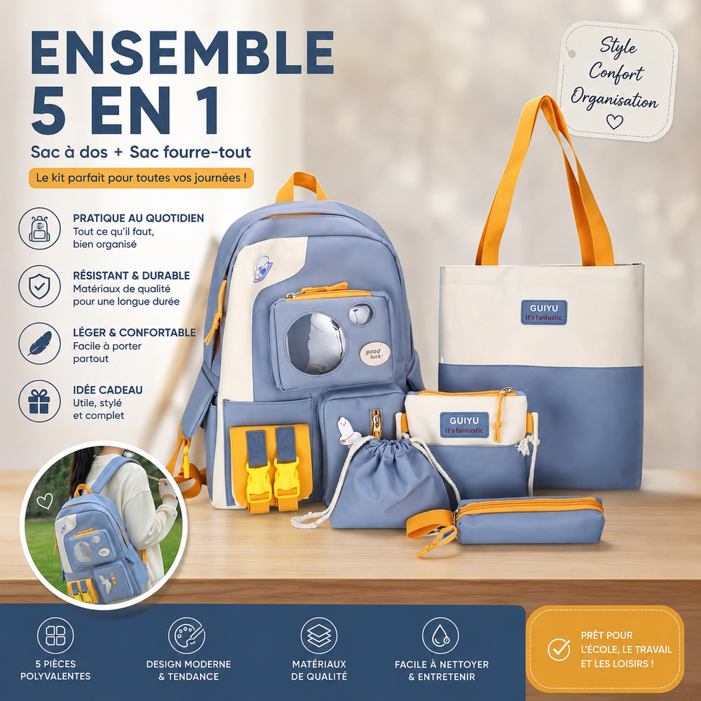 Collection Sacs à Dos Scolaires — Promotion Limitée