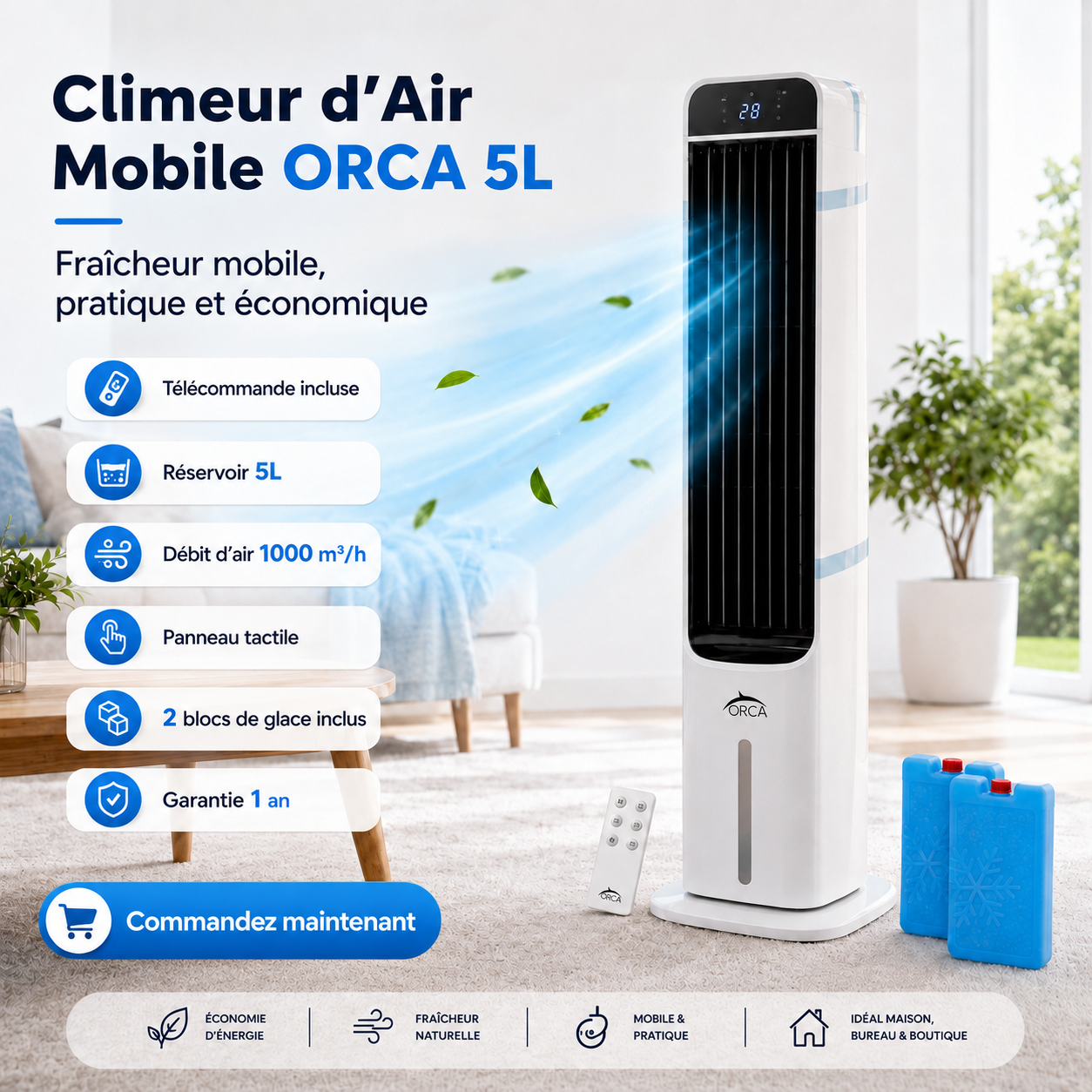 Climeur d’Air Mobile ORCA 5L