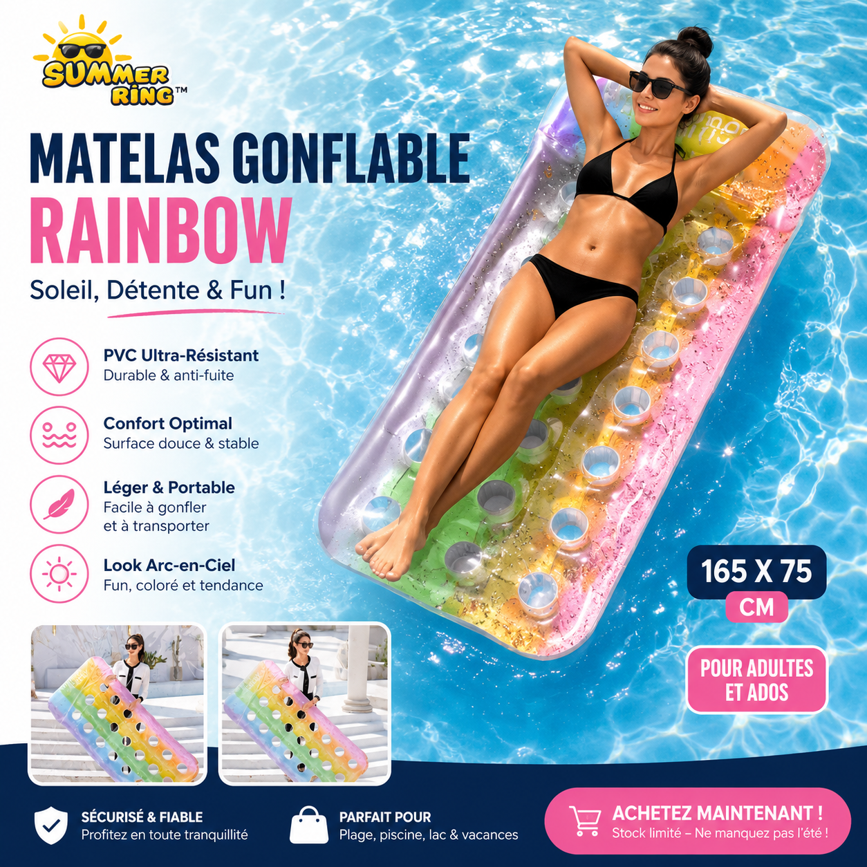 Matelas Gonflable Rainbow