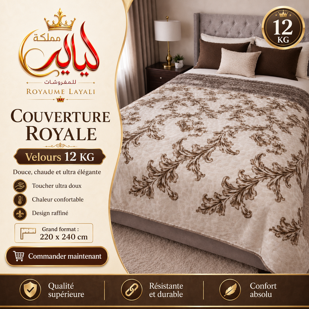 Couvertures Royales 12KG 🔥 Promotion ⚠️