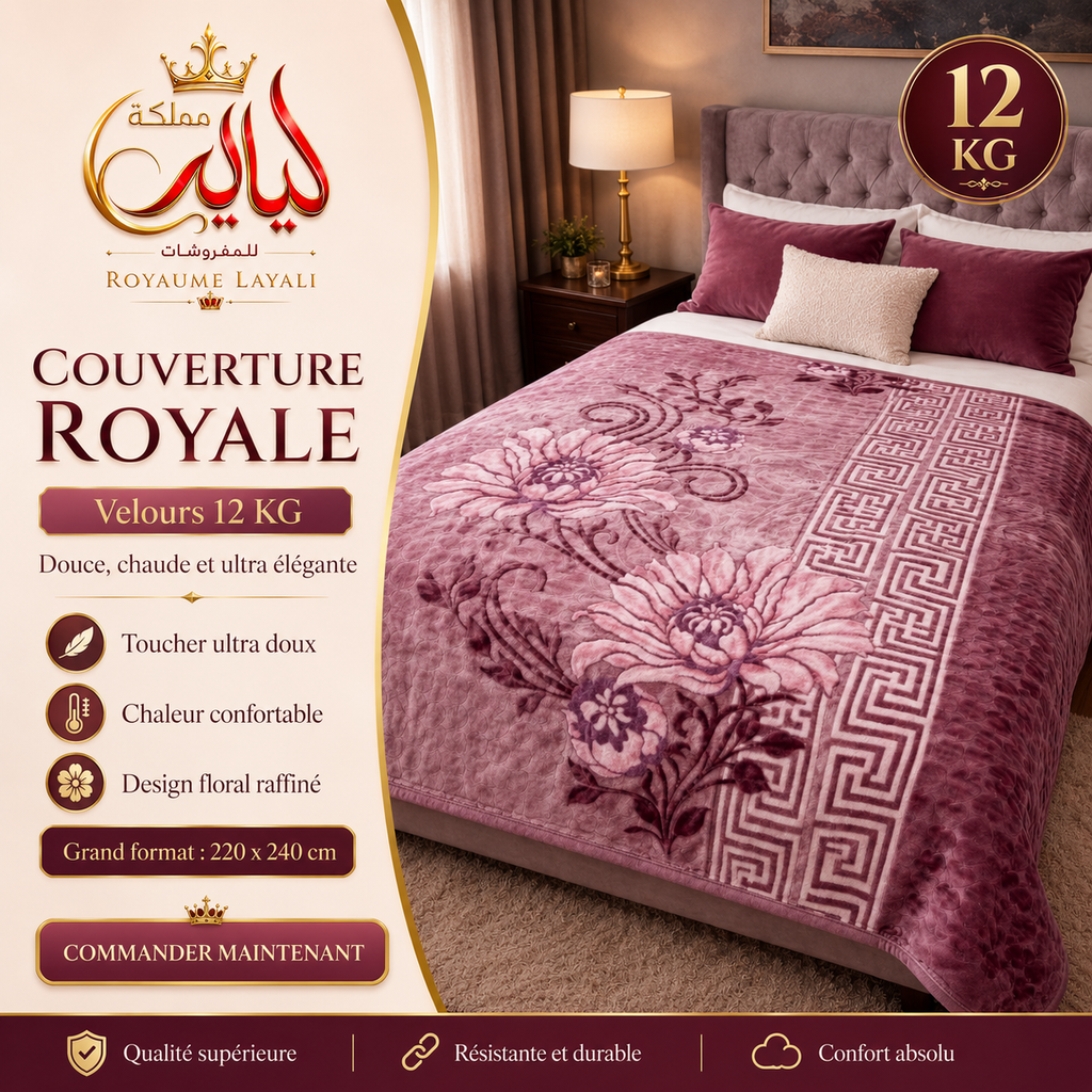Couvertures Royales 12KG 🔥 Promotion ⚠️