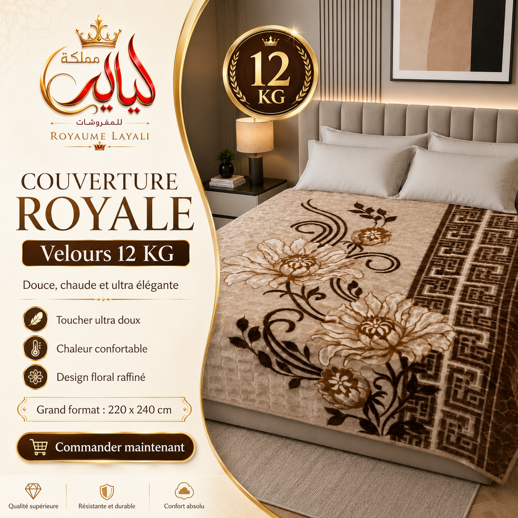 Couvertures Royales 12KG 🔥 Promotion ⚠️