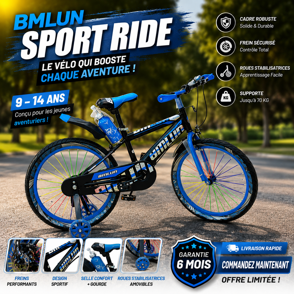 🔥 MOISA Kids Bike — vélo enfant sport 🔥 9 - 15 ans
