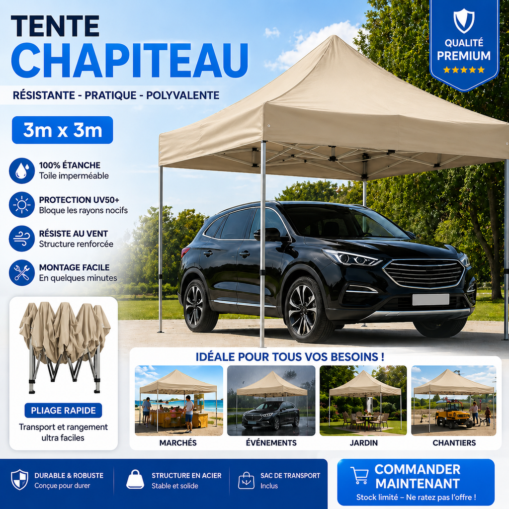 Tente Chapiteau 3x3m