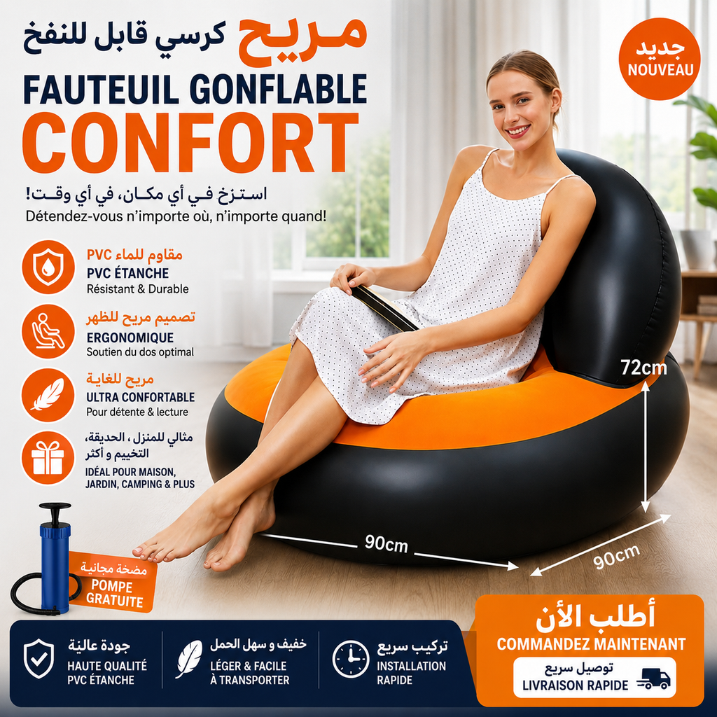 Frouteil Gonflable Confort  + Pompe Gratuit