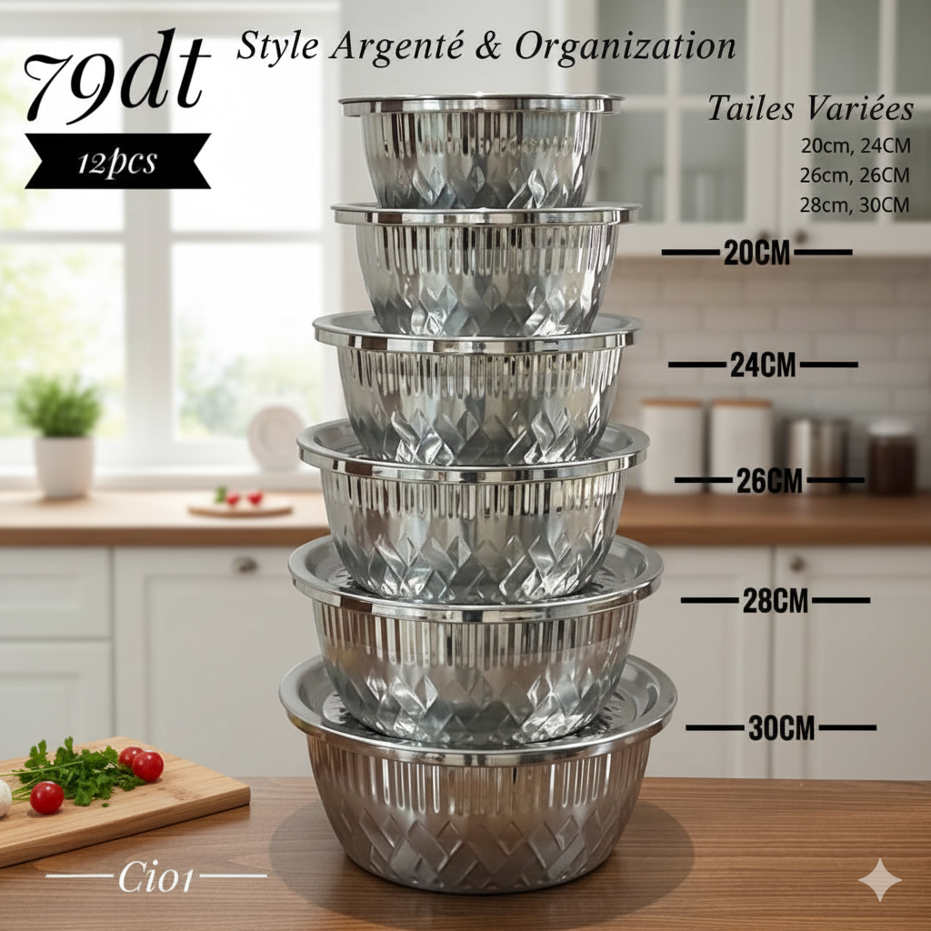 Service Bols Inox 12 pcs