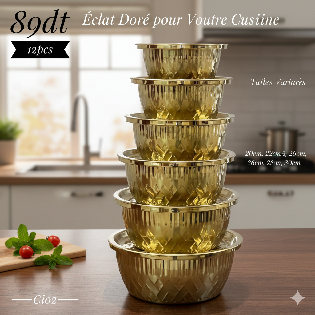 Service Bols Inox 12 pcs