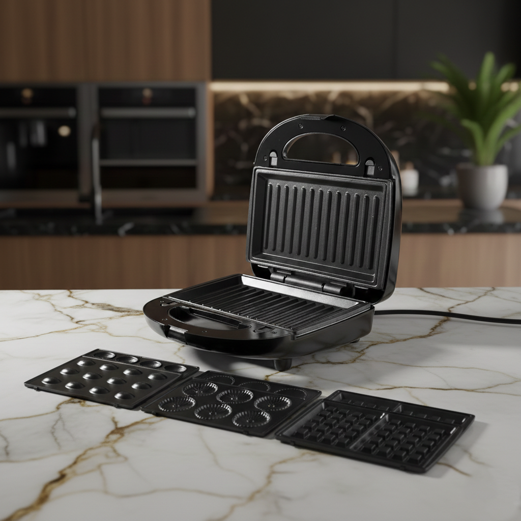 Appareil 4 En 1 Mamoul-zouza-Gaufre-Panini