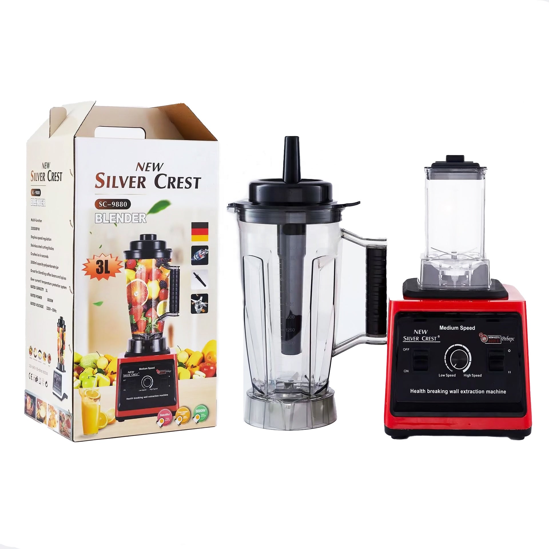 Blender New Silver Crest Blender 3 Litre