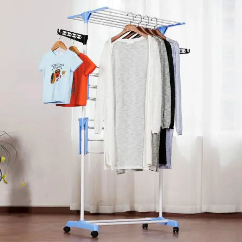🧺 Seche Linge 3 Niveaux – Pliable et Mobile
