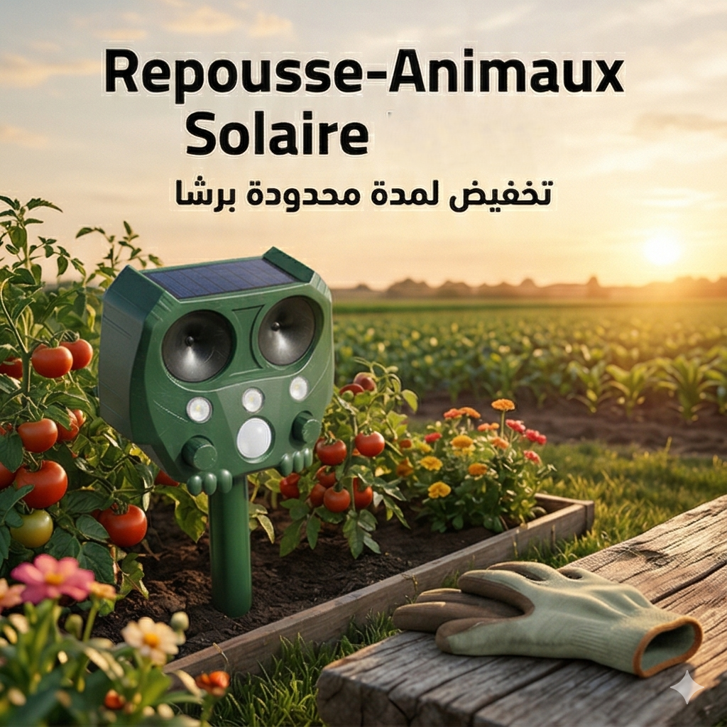 Répulsif Ultrasonique Solaire Anti-Animaux