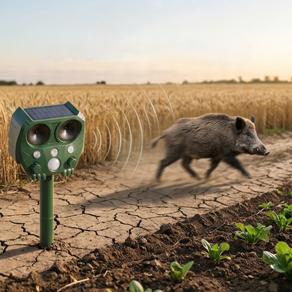 Répulsif Ultrasonique Solaire Anti-Animaux