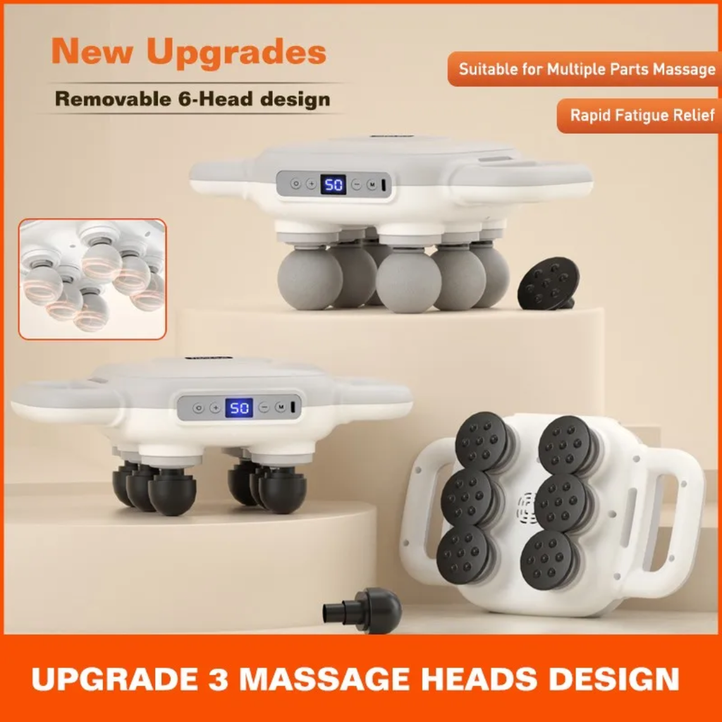 Pistolet de Massage 6 Têtes Pro