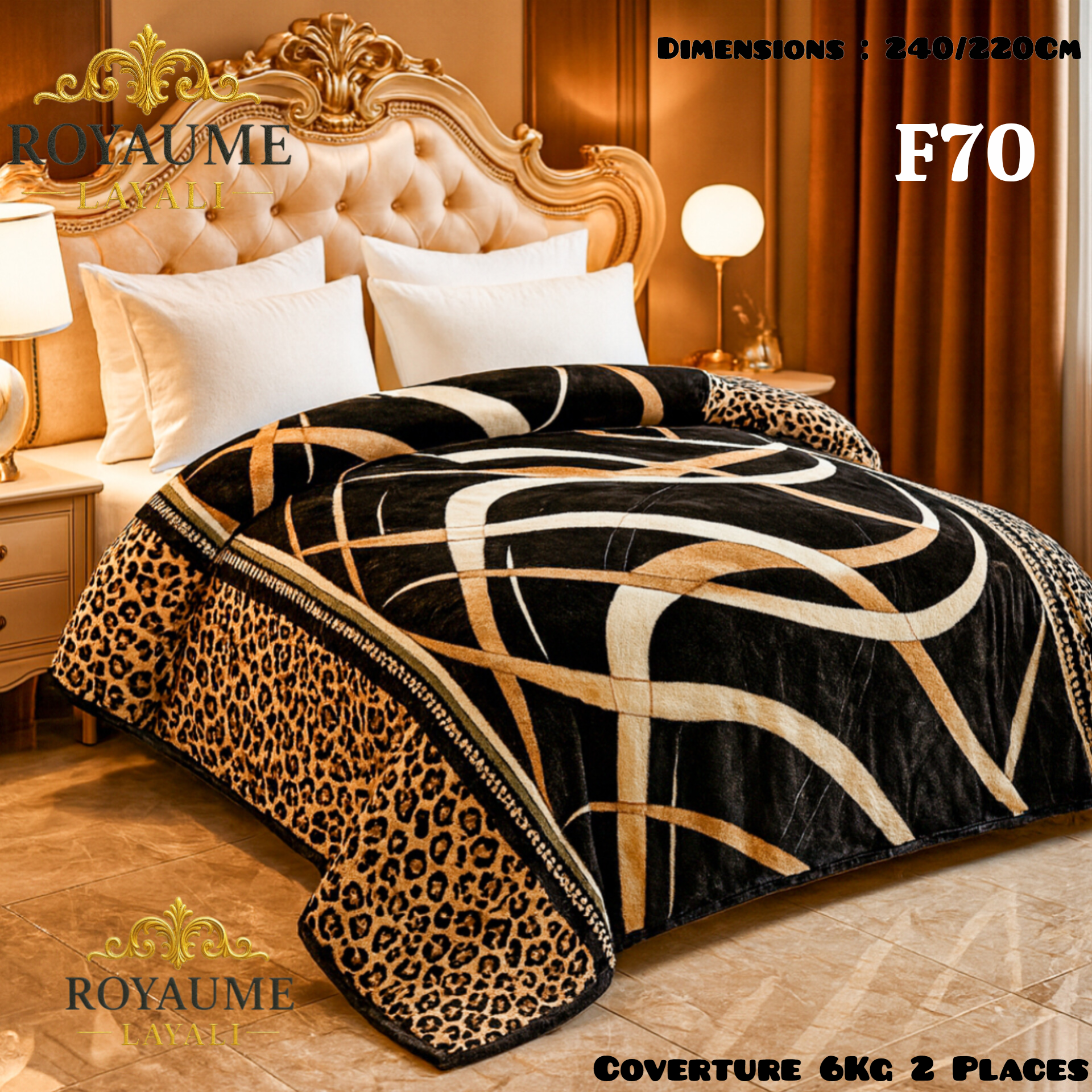 Couverture Luxe 6KG – 2 Places (240x220cm)