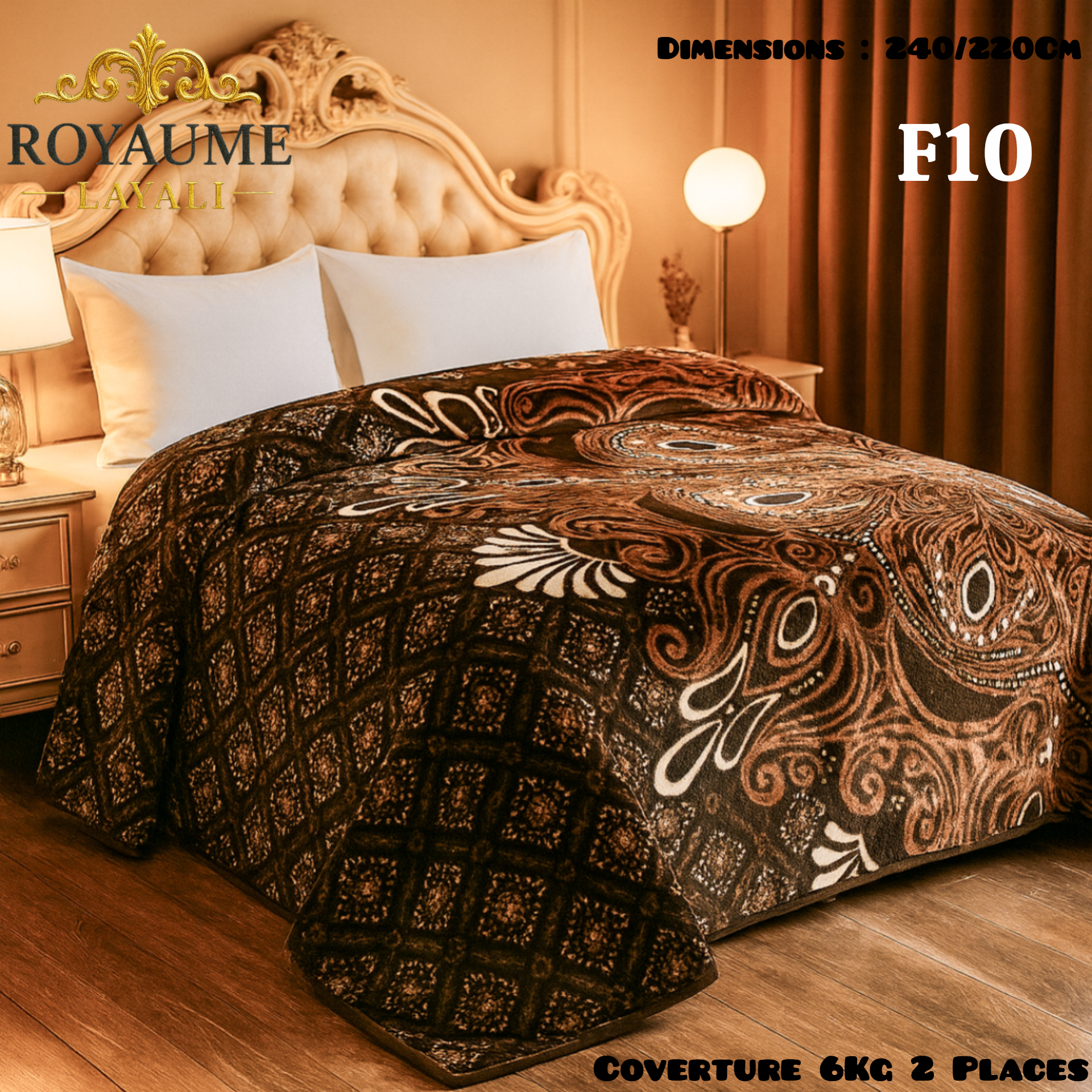Couverture Luxe 6KG – 2 Places (240x220cm)